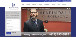 Desktop Screenshot of herfindahlchiropractic.com
