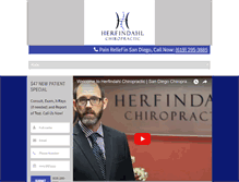 Tablet Screenshot of herfindahlchiropractic.com